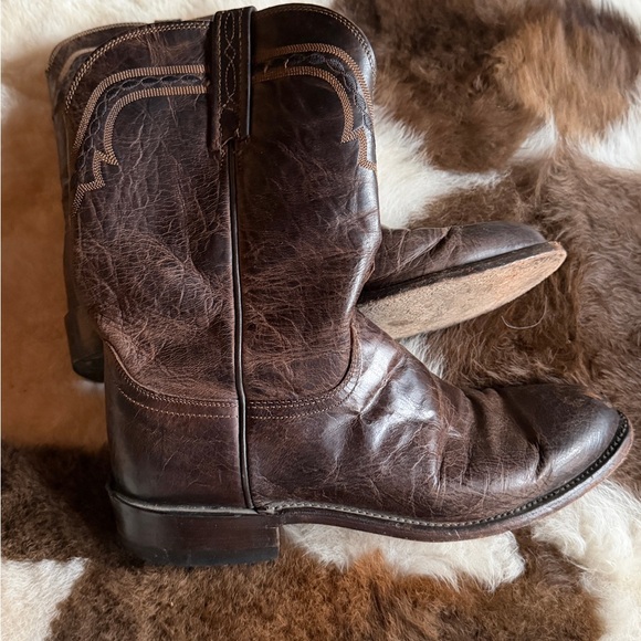 Lucchese Cowboy Boots Goat Leather (size 10.5)